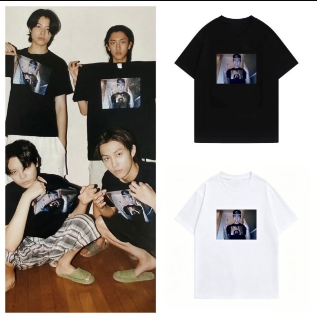 Lngshot inspired Jaypark portrait print t-shirt