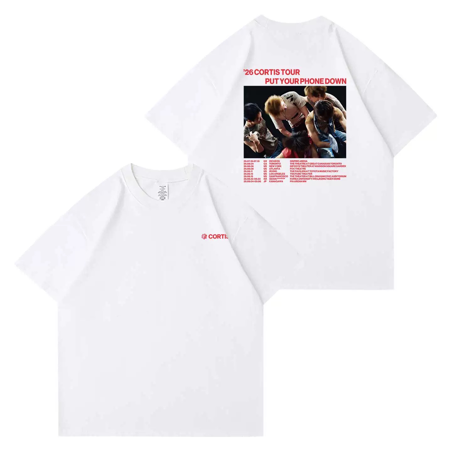 CORTIS 2026 World Tour Put Your Phone Down Merch inspired Tshirt