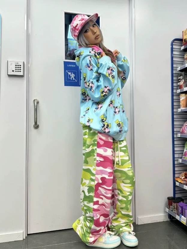 NewJeans x Powerpuff Girls Double Hood Jacket