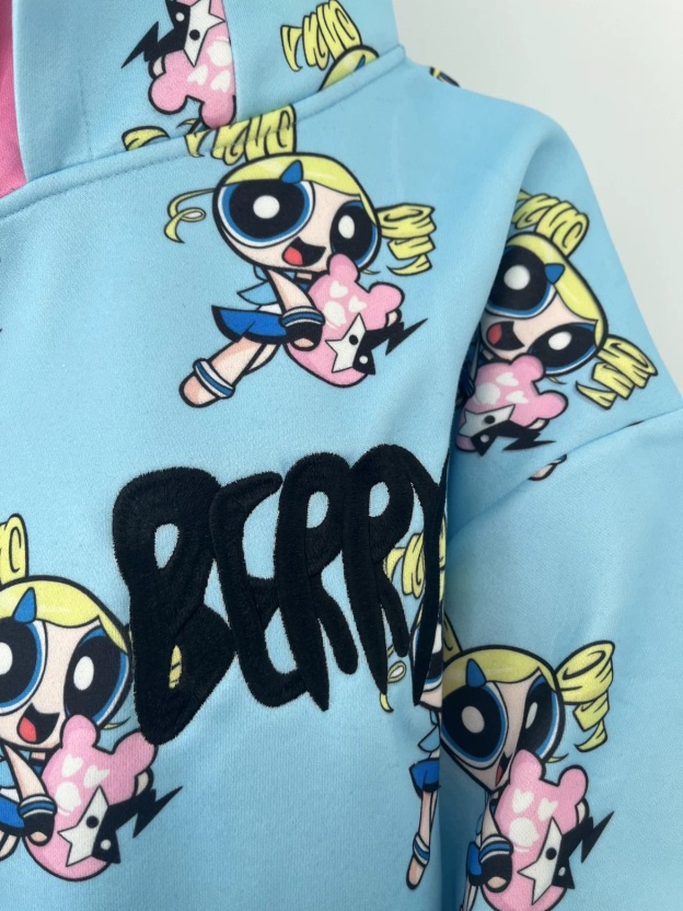 NewJeans x Powerpuff Girls Double Hood Jacket
