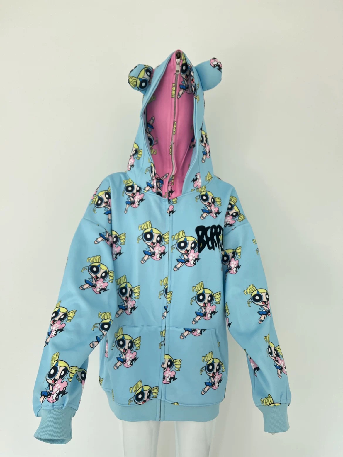 NewJeans x Powerpuff Girls Double Hood Jacket