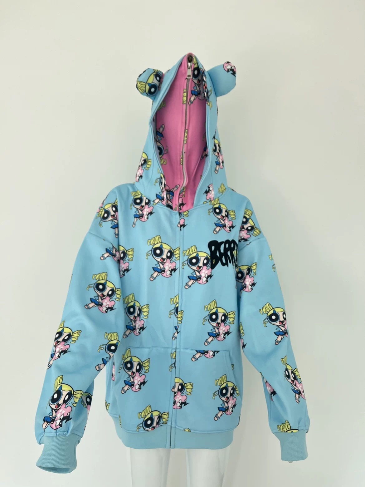 NewJeans x Powerpuff Girls Double Hood Jacket