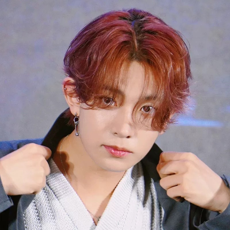 Heeseung inspired Small Ball Drop Earrings Floral Charm Titanium Steel Handmade Earrings