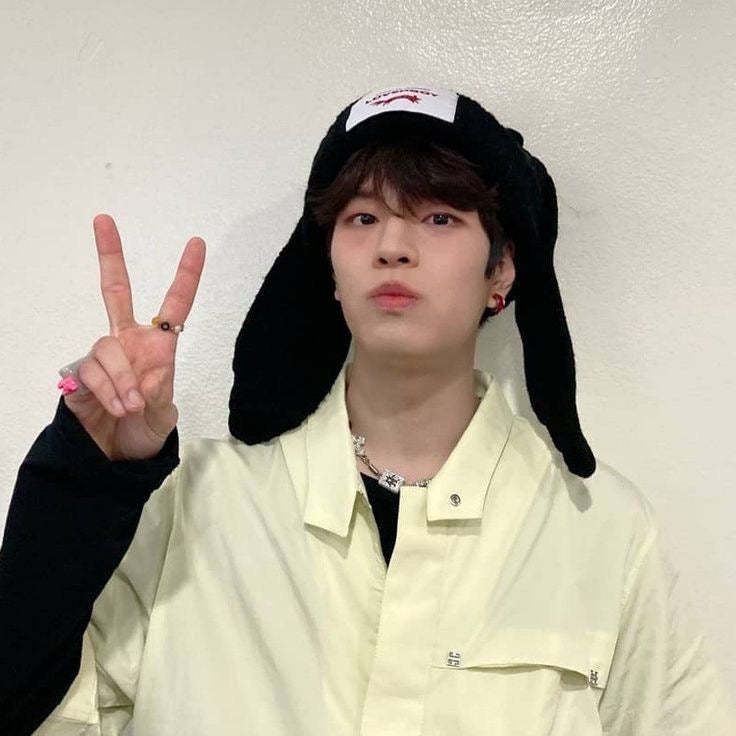 StrayKids Chunky Knit Bunny Beanie