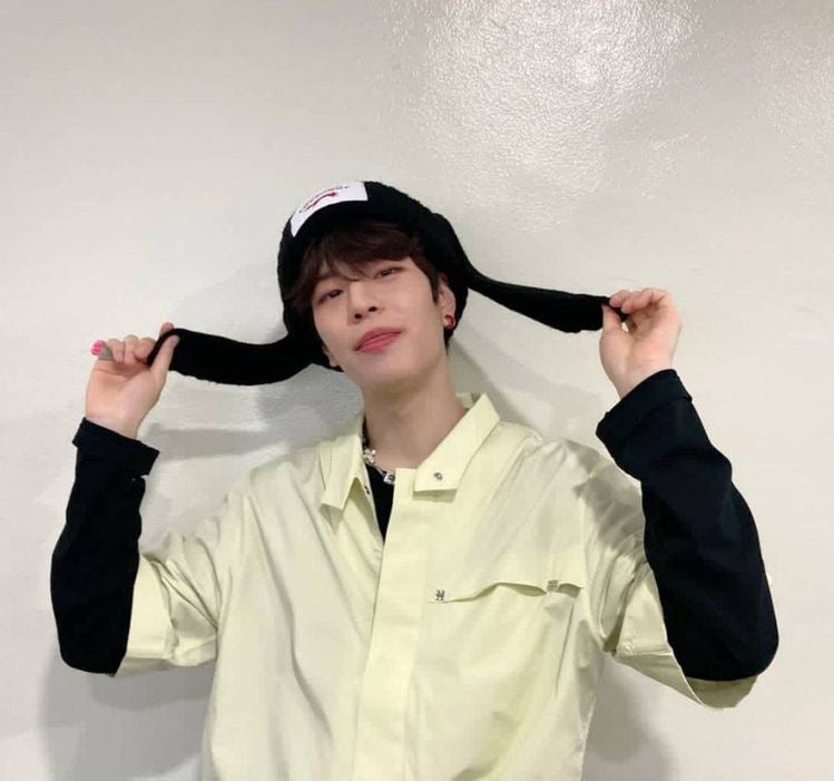 StrayKids Chunky Knit Bunny Beanie