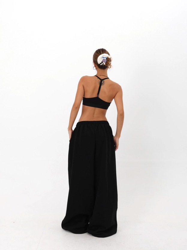 Enhypen NIKI inspired letter print sweatpants casual streetwear pants