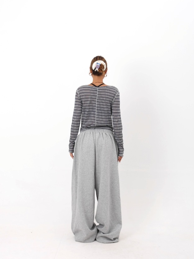 Enhypen NIKI inspired letter print sweatpants casual streetwear pants