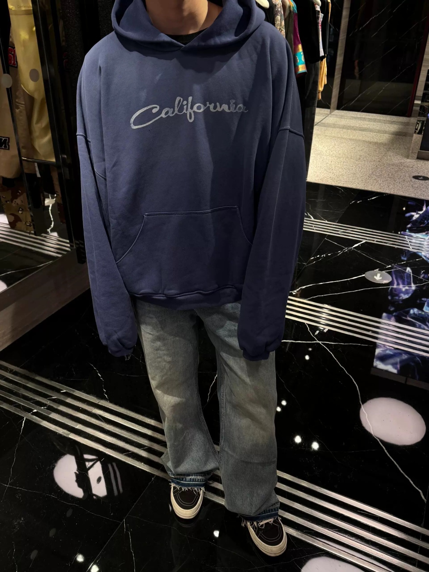 Enhypen NIKI California Washed Hoodie Print Pullover Streetwear Unisex Sweatshirt-NI-KI