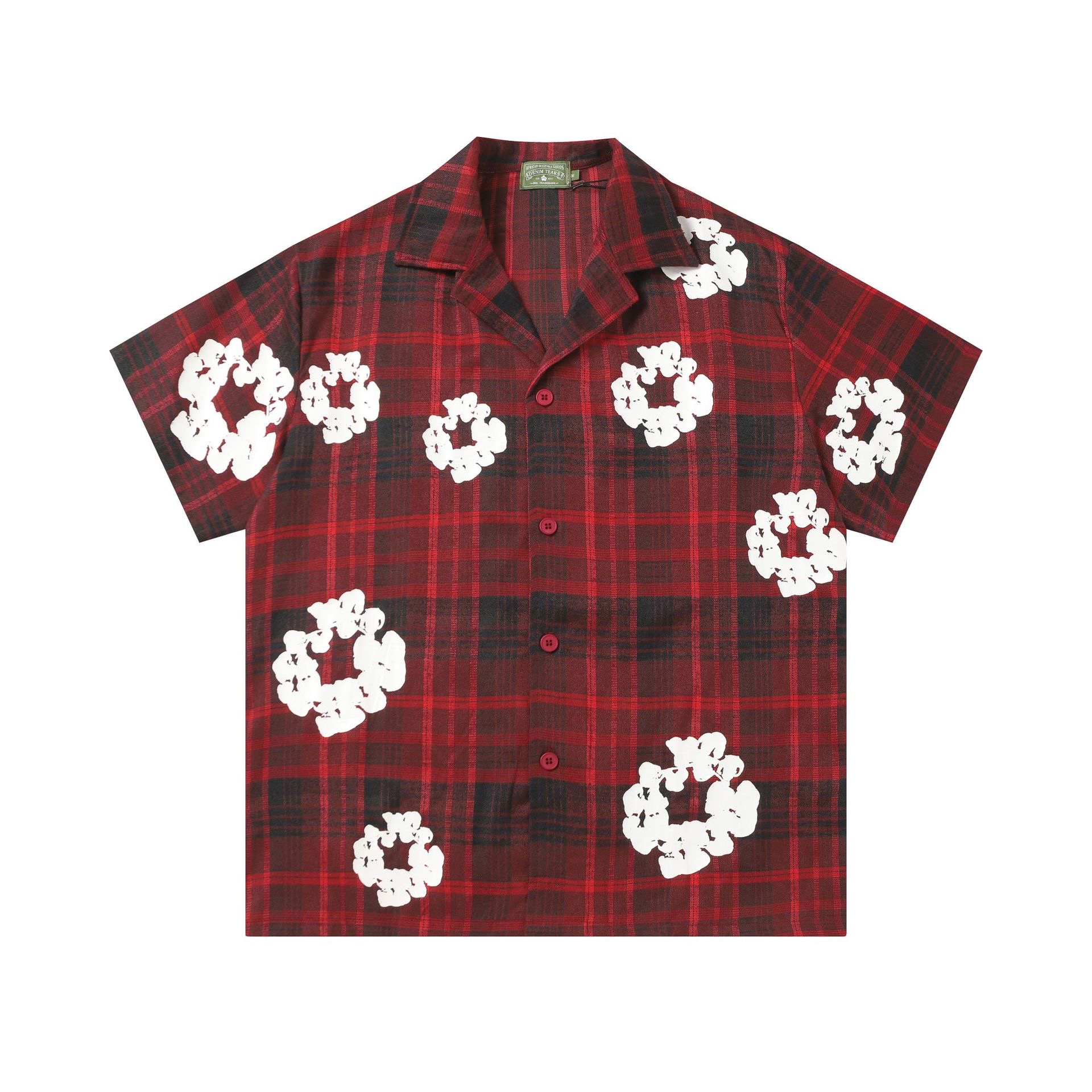 Enhypen NIKI inspired Red Denim Plaid Print Matching set-NI-KI