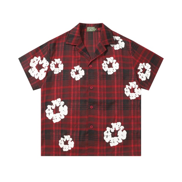 Enhypen NIKI inspired Red Denim Plaid Print Matching set-NI-KI