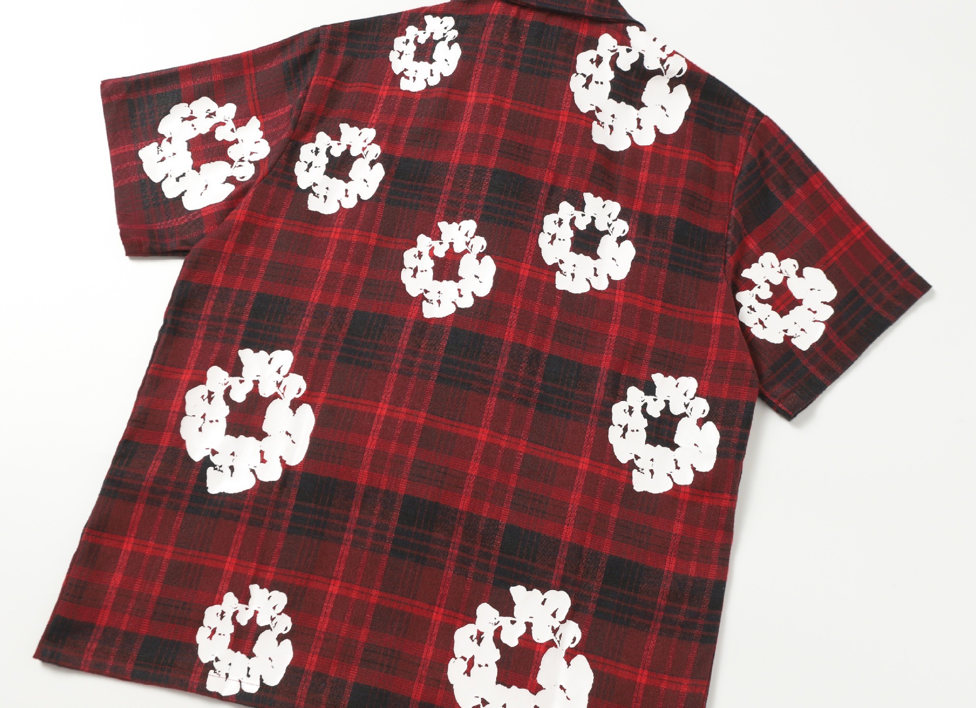 Enhypen NIKI inspired Red Denim Plaid Print Matching set-NI-KI