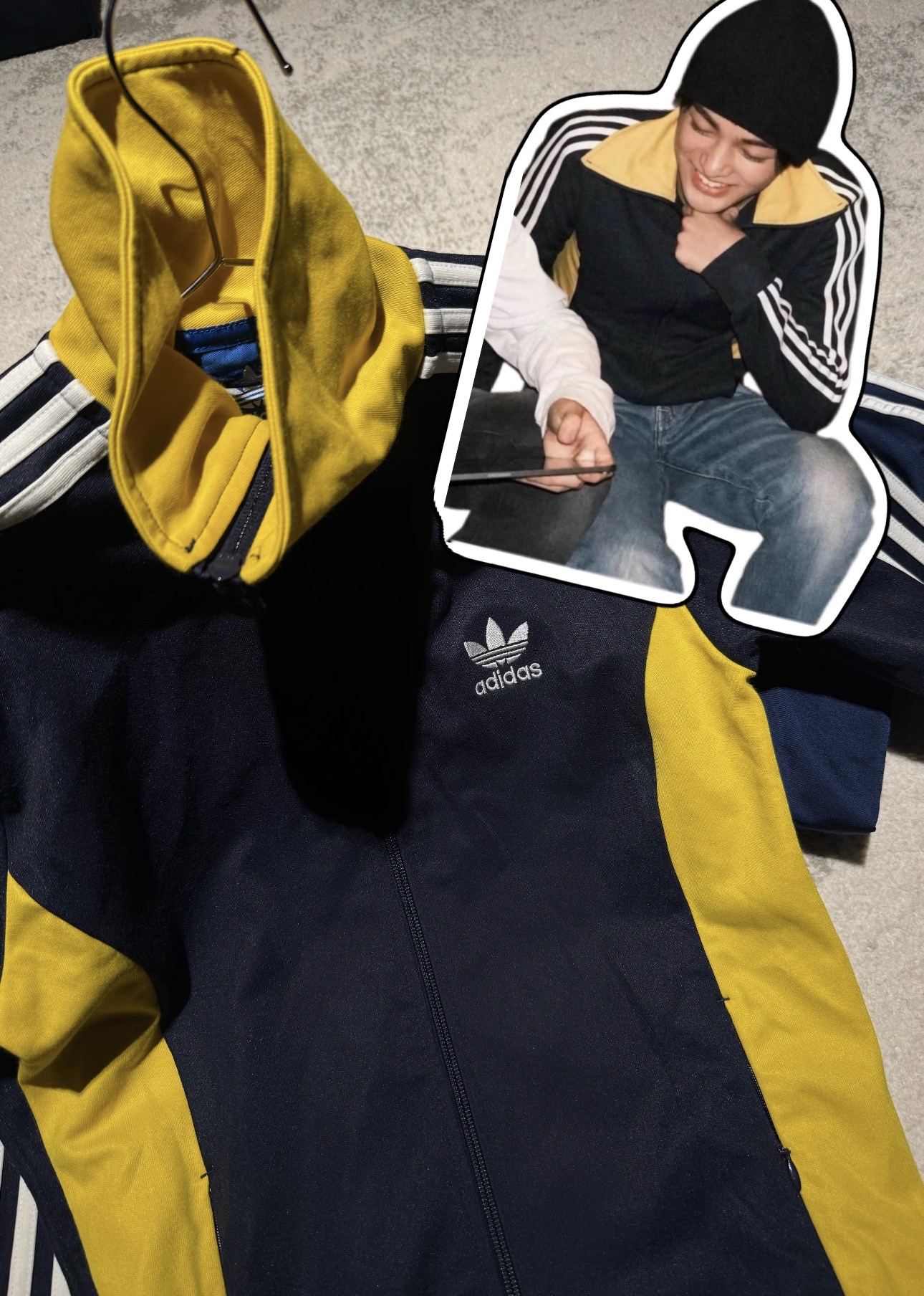 CORTIS Keonho inspired Vintage Colorblock Zip Up Hoodie Jacket