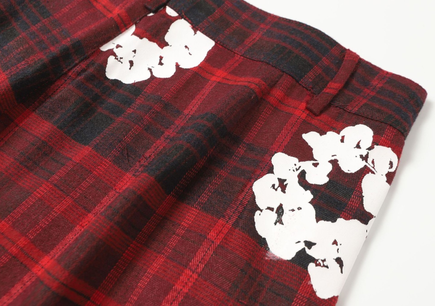 Enhypen NIKI inspired Red Denim Plaid Print Matching set-NI-KI