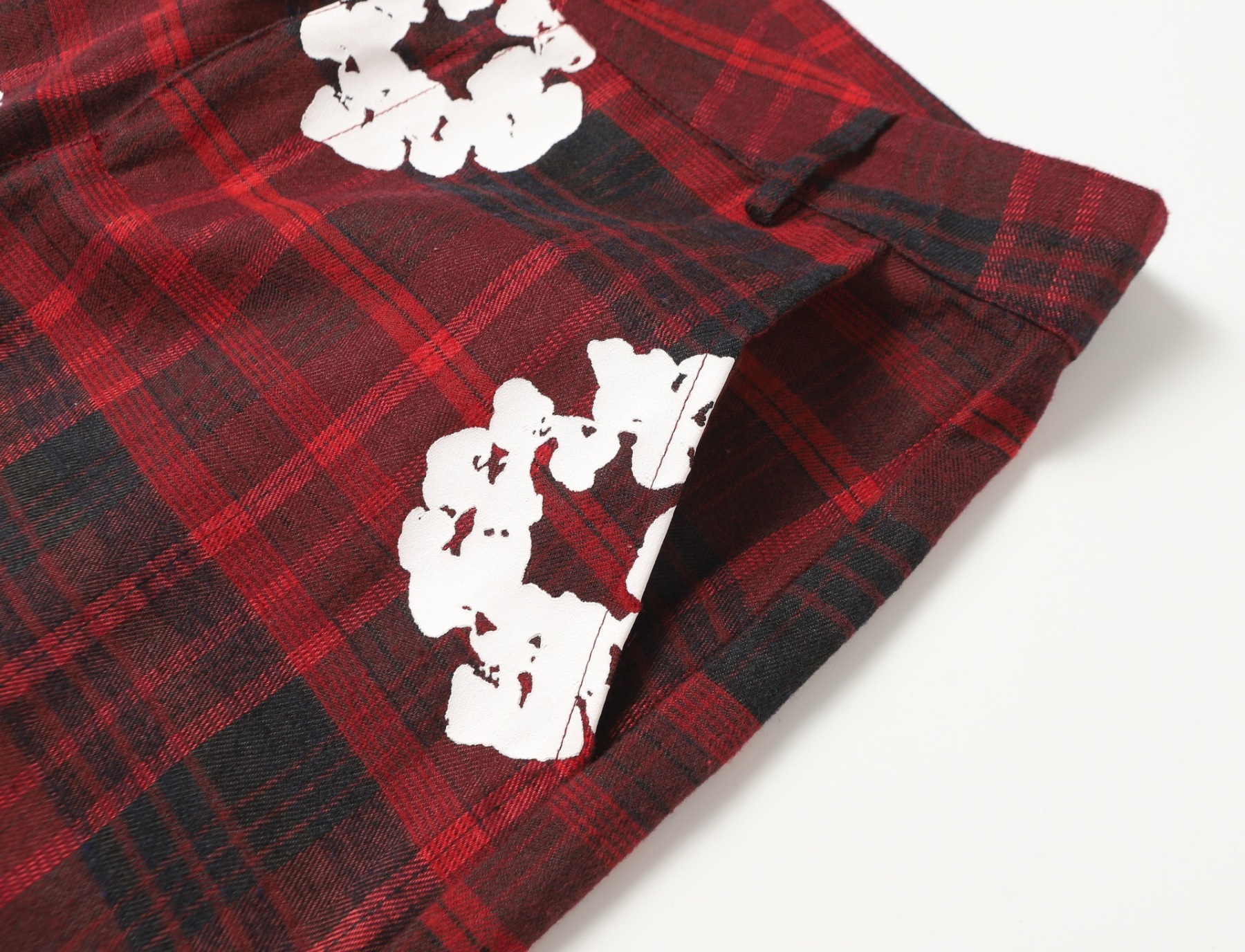 Enhypen NIKI inspired Red Denim Plaid Print Matching set-NI-KI