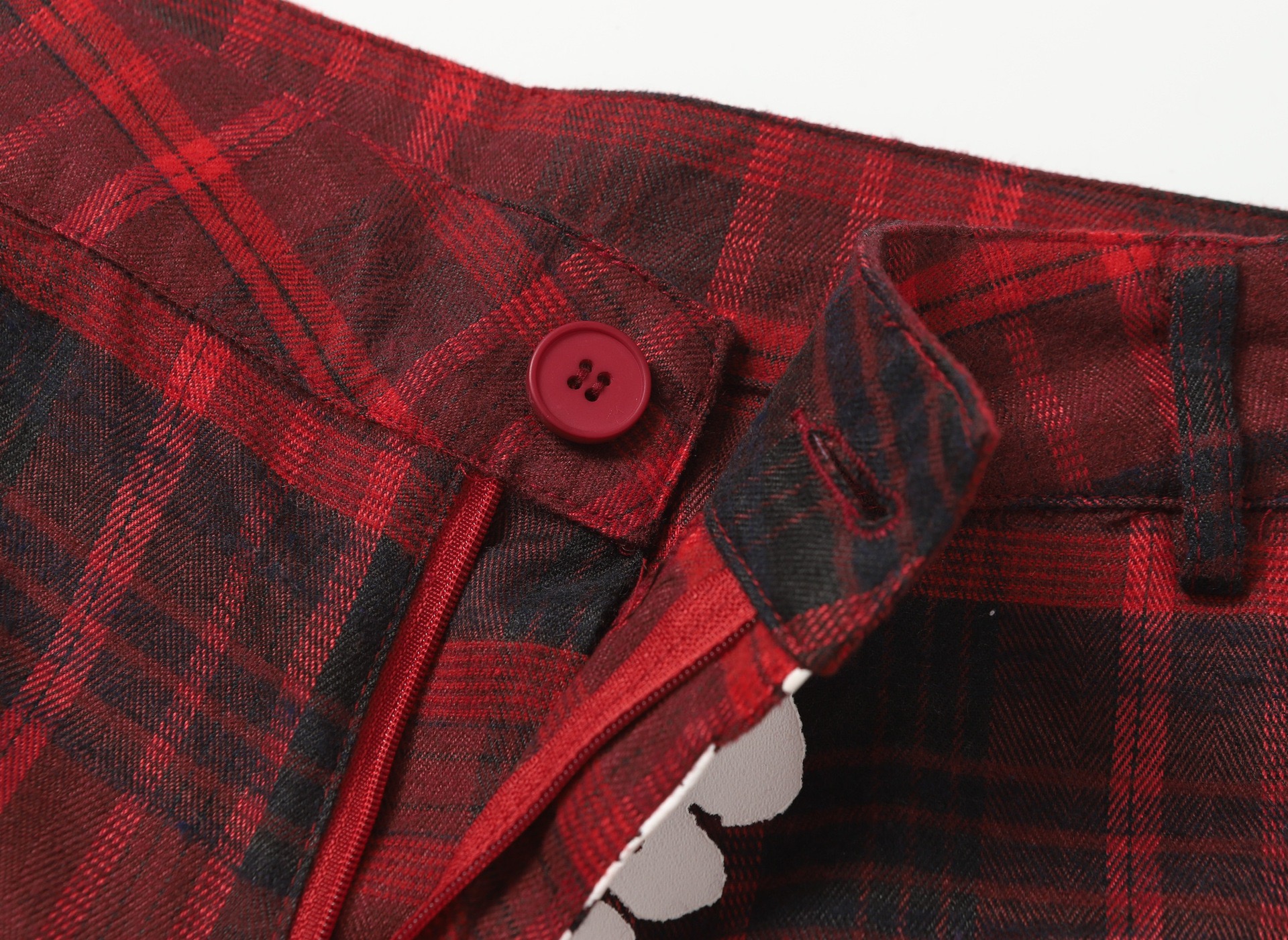 Enhypen NIKI inspired Red Denim Plaid Print Matching set-NI-KI