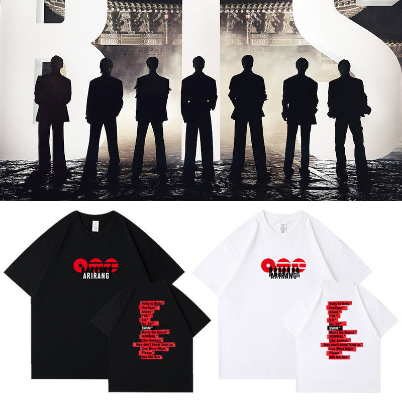 BTS inspired  Album ARIRANG 2026 world Tour Concert T-Shirt 