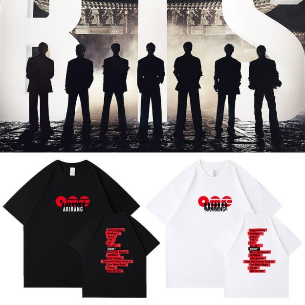 BTS inspired  Album ARIRANG 2026 world Tour Concert T-Shirt 