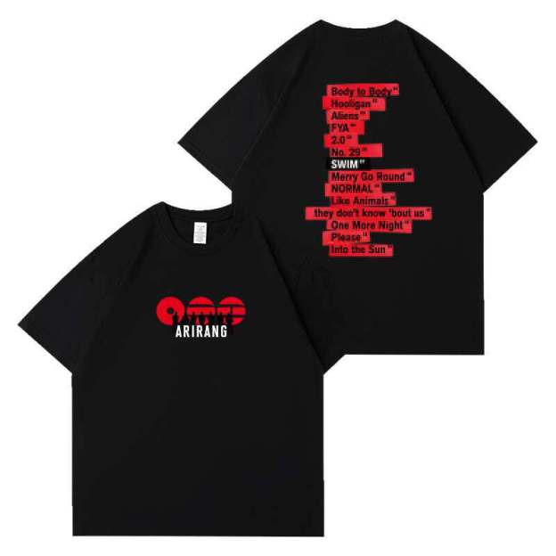BTS inspired  Album ARIRANG 2026 world Tour Concert T-Shirt 