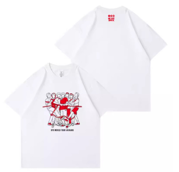 BTS inspired  Album ARIRANG world Tour Concert T-Shirt 