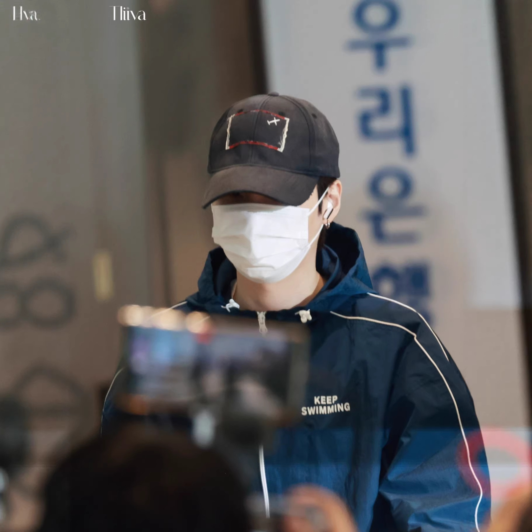 BTS inspired Album ARIRANG Members Keep Swimming Quote Print Trench Coat Jacket  Outerwear