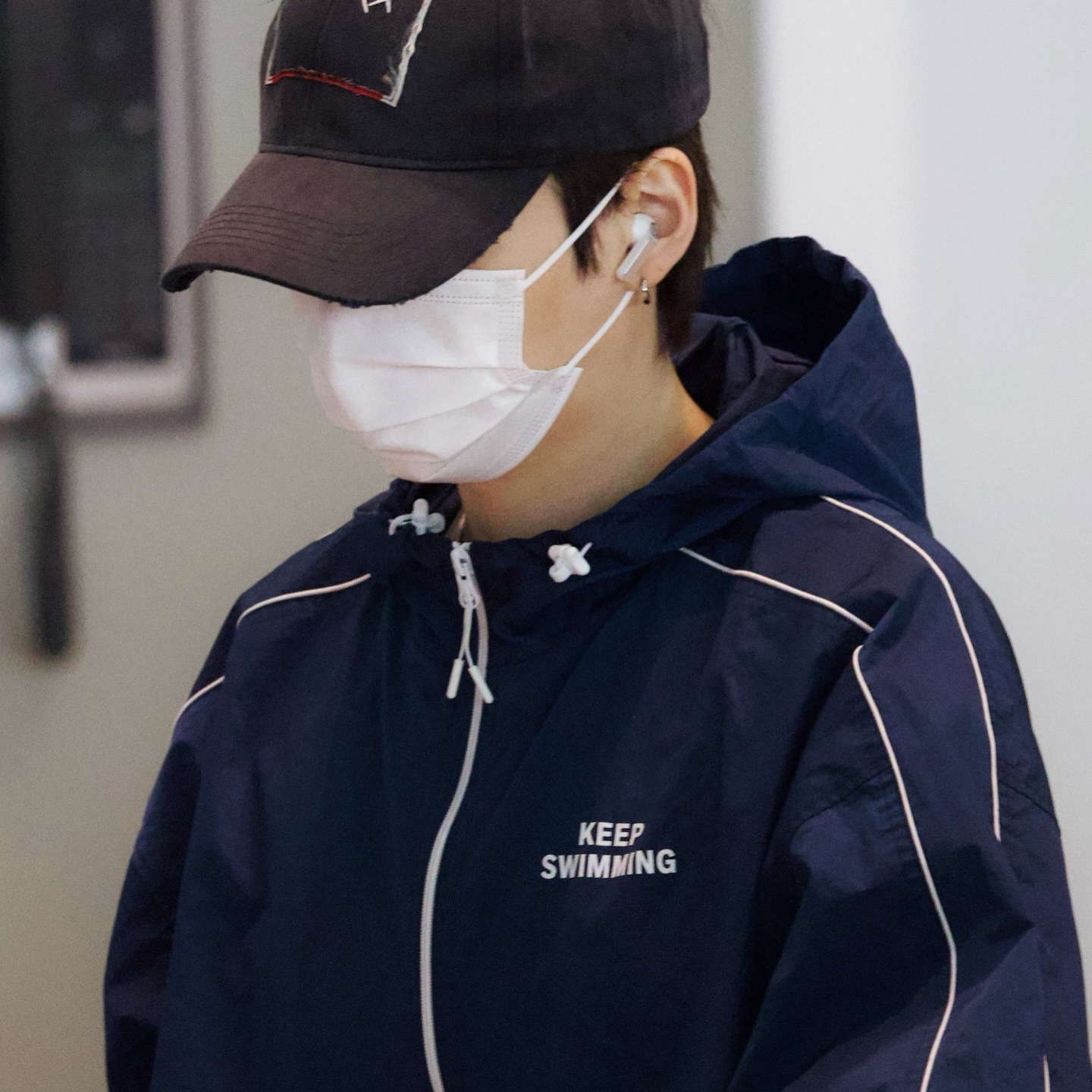 BTS inspired Album ARIRANG Members Keep Swimming Quote Print Trench Coat Jacket  Outerwear