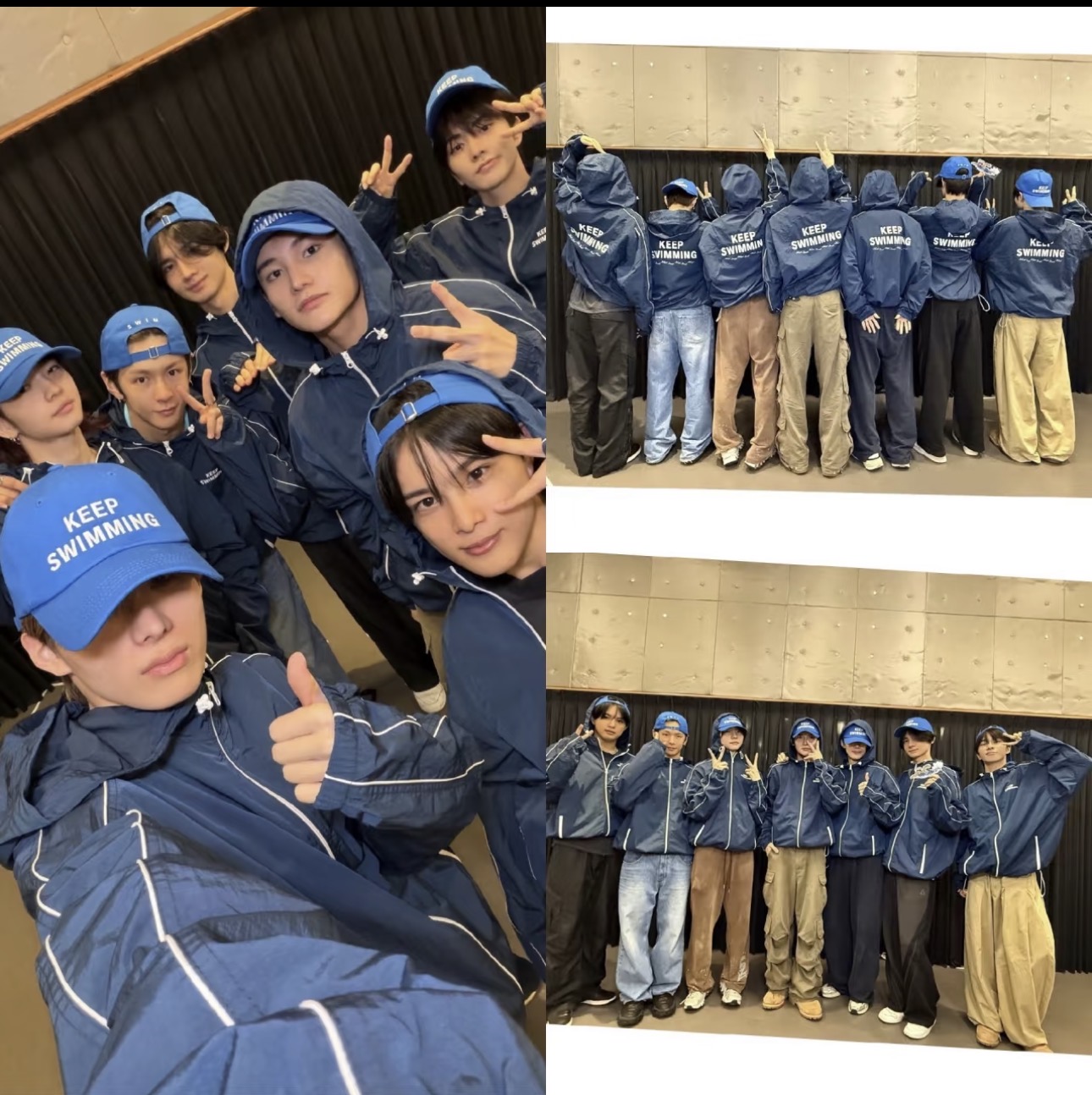 HYPE kpop group inspired BTS SWIMMING Keep Swimming Quote Print Trench Coat Jacket  Outerwear-ENHYPEN TXT