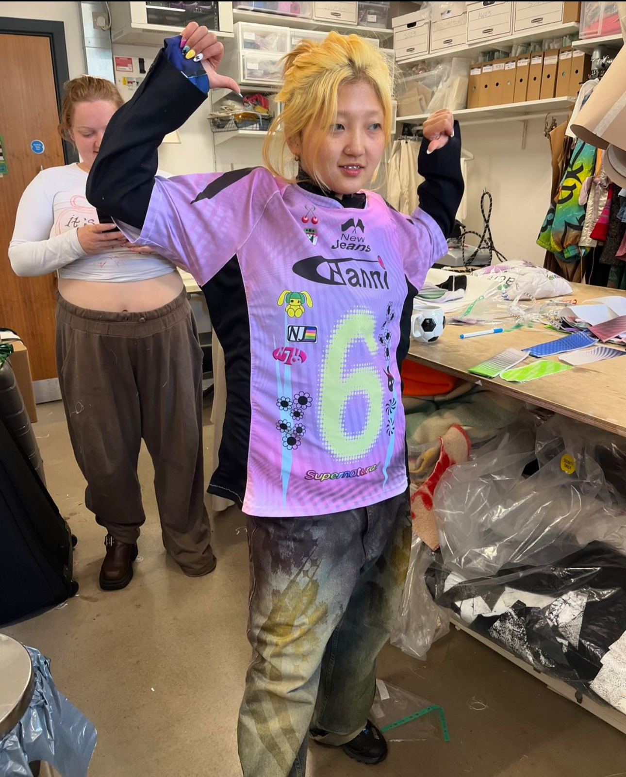 NewJeans Hanni Custom Jersey Tee