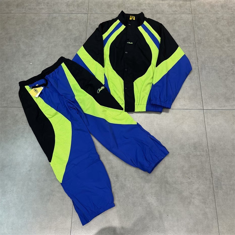 Cortis Keonho inspired Corteiz Embroidered Letter Jacket Coat jogger pants Set 