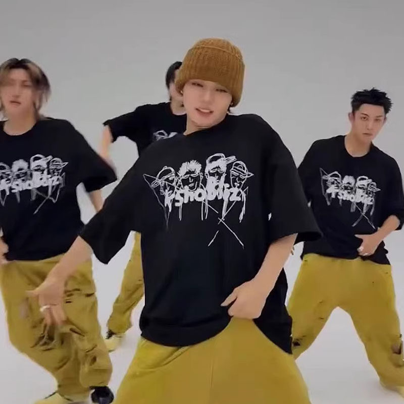 lngshot merch inspired letter print tshirt