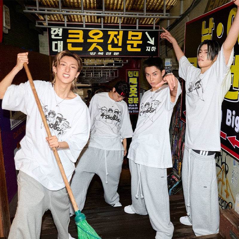 lngshot merch inspired letter print tshirt