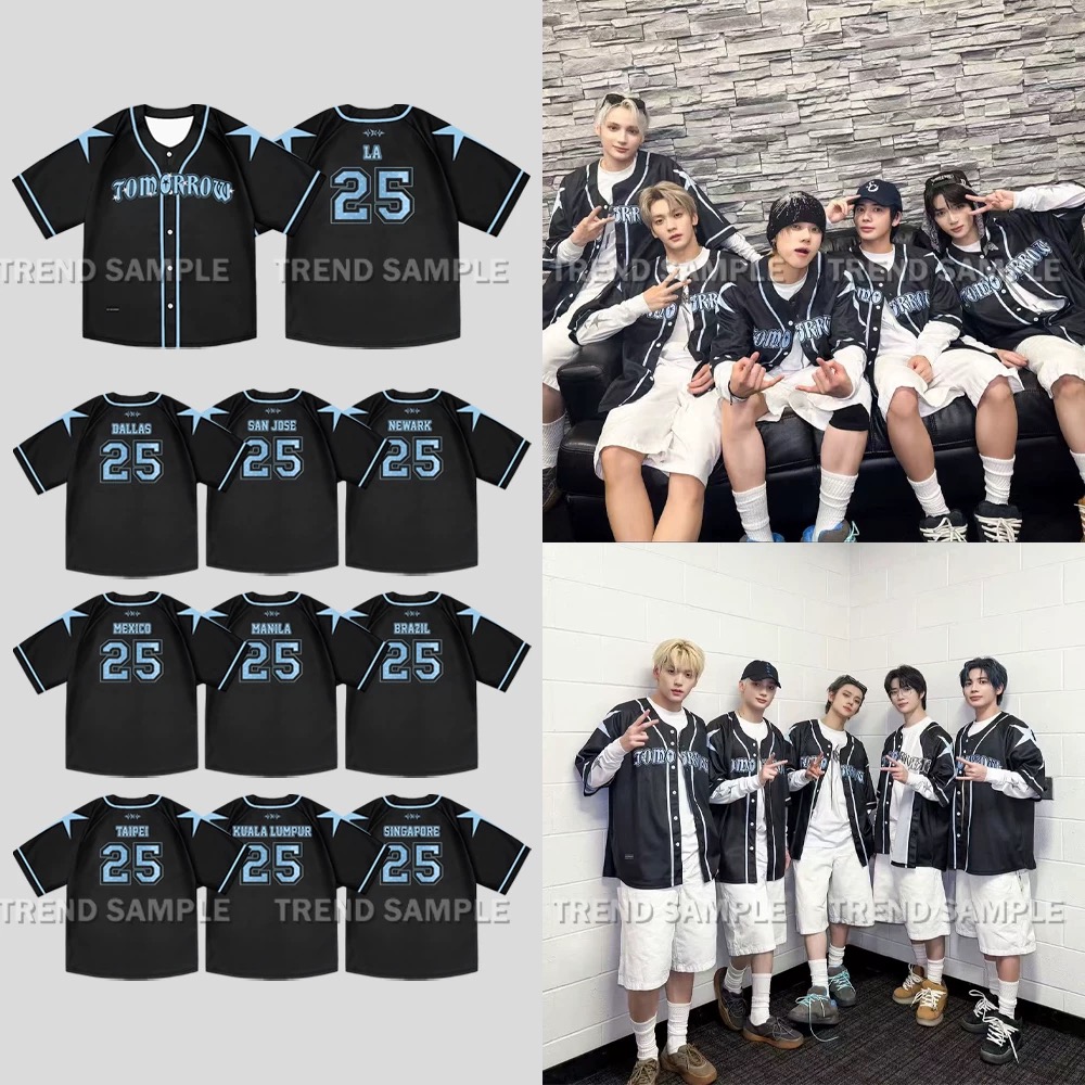 TXT ACT TOMORROW inspired merch custom baseball jersey shirt