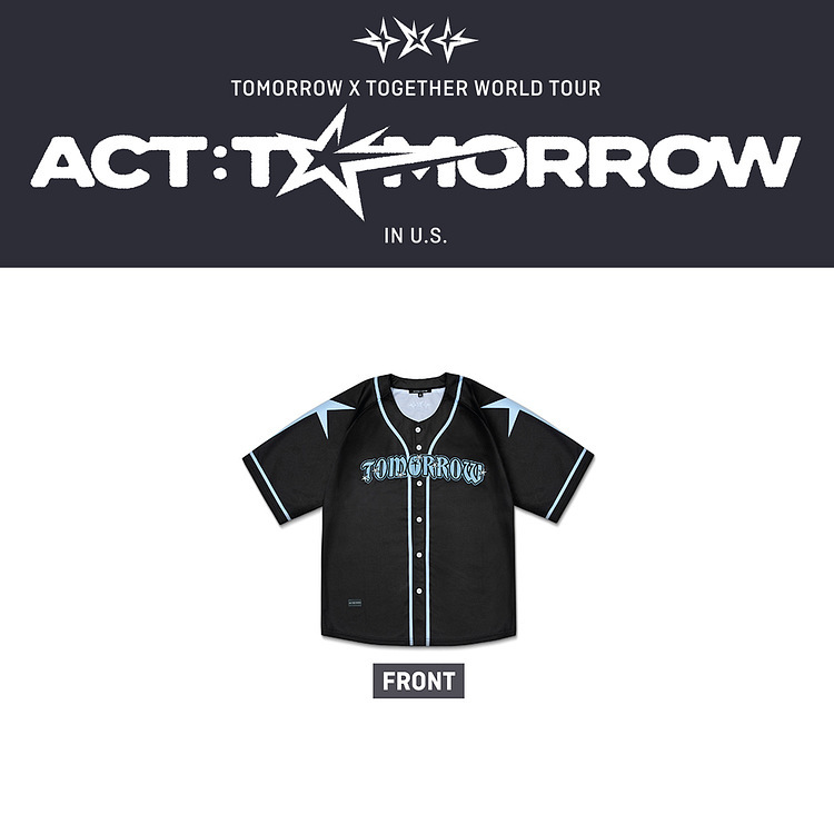 TXT ACT TOMORROW inspired merch custom baseball jersey shirt