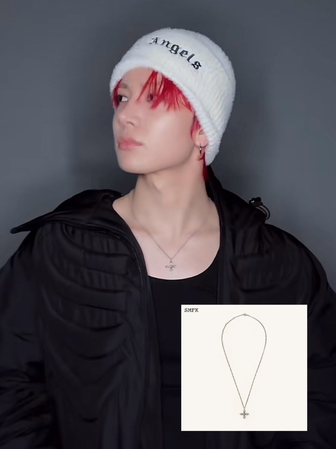 HEESEUNG inspired cross necklace-EVAN