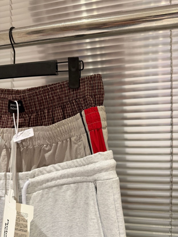 Cortis inspired protocol Fake Three-Waist Loose-Fit Flag Embroidery Pants