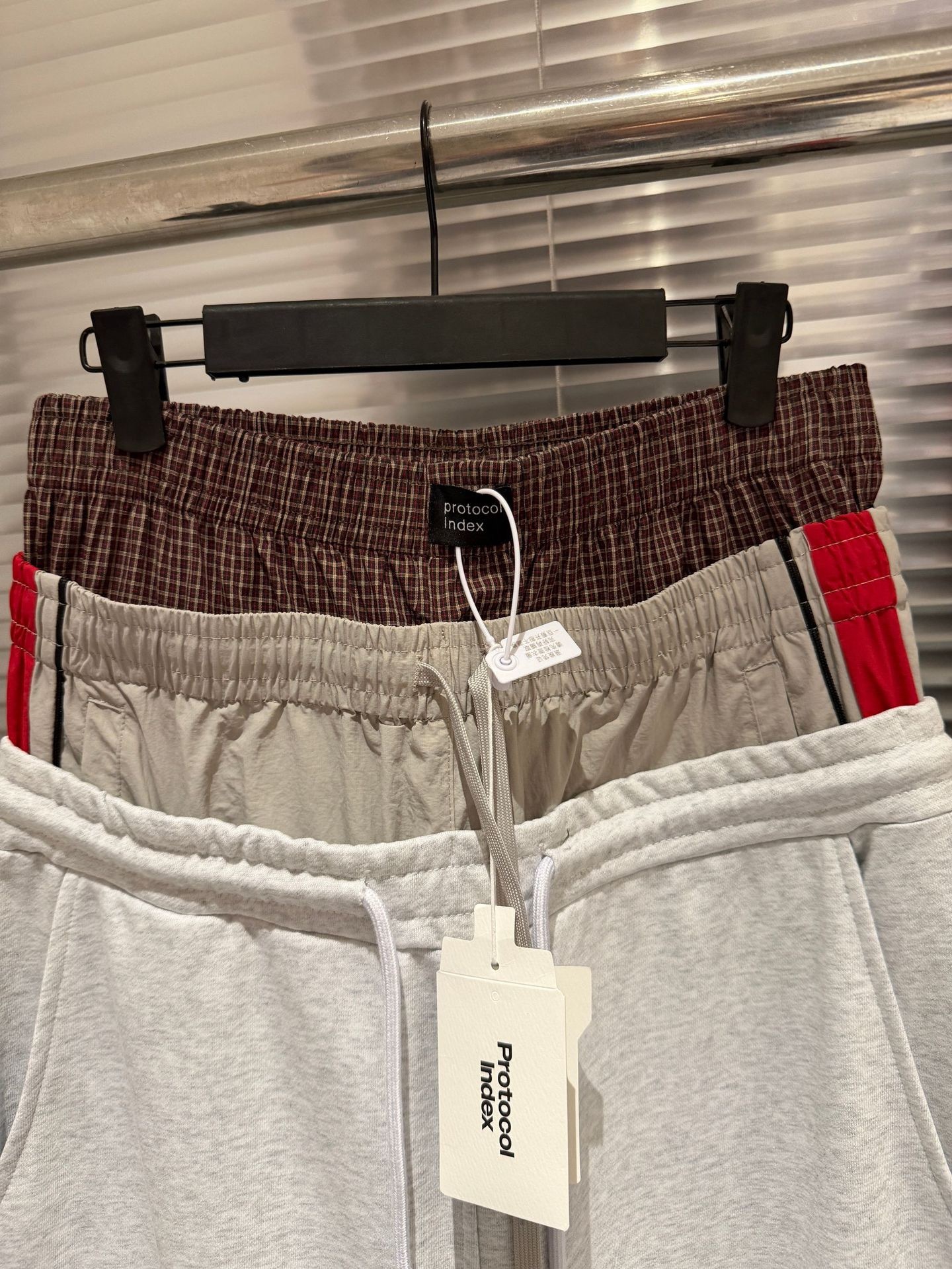 Cortis inspired protocol Fake Three-Waist Loose-Fit Flag Embroidery Pants