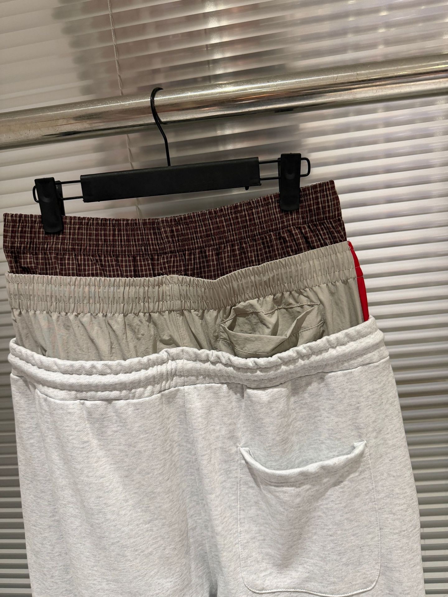 Cortis inspired protocol Fake Three-Waist Loose-Fit Flag Embroidery Pants