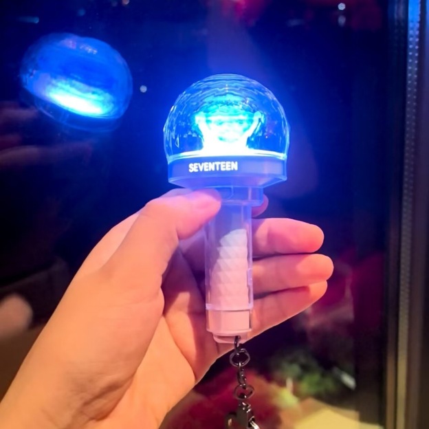SEVENTEEN 10th Mini Light Stick Inspired Mini Carat Bong Keychain