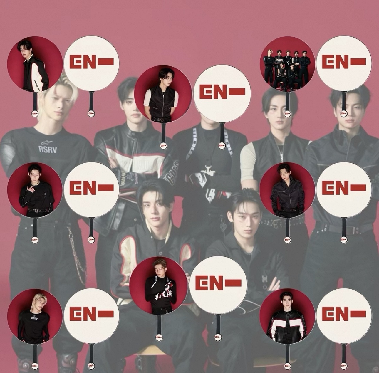 Enhypen Member portable hand fan for concert events 
