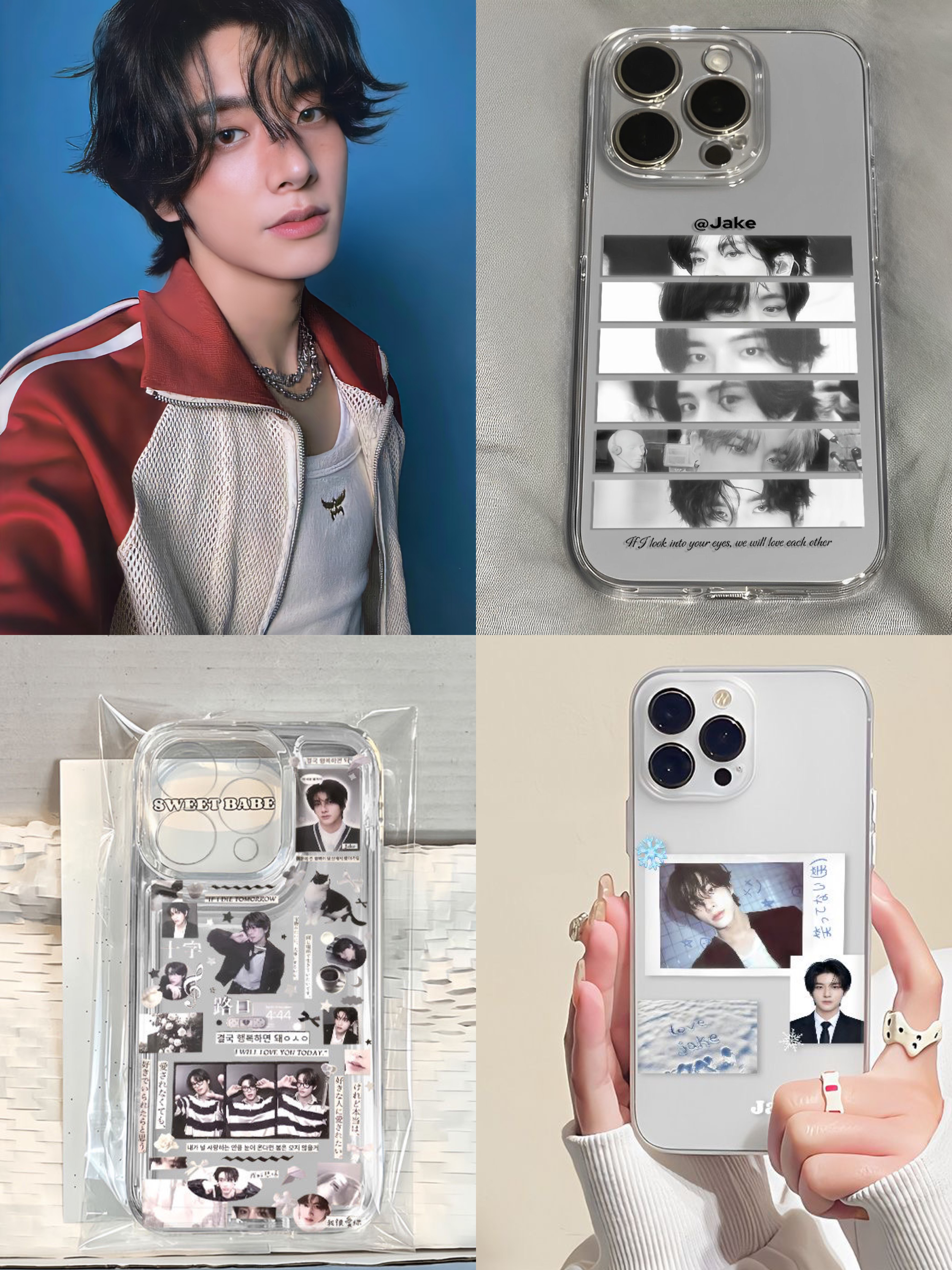 Enhypen Jake 3 Pcs Set Phone Case for All Phones