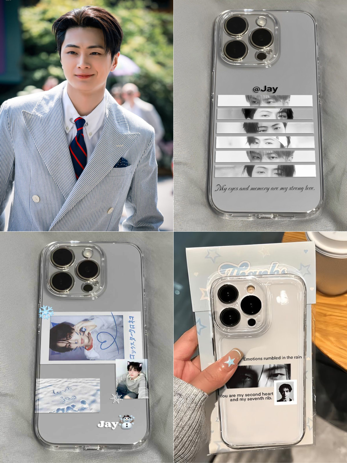 Enhypen Jay 3 Pcs Set Phone Case for All Phones