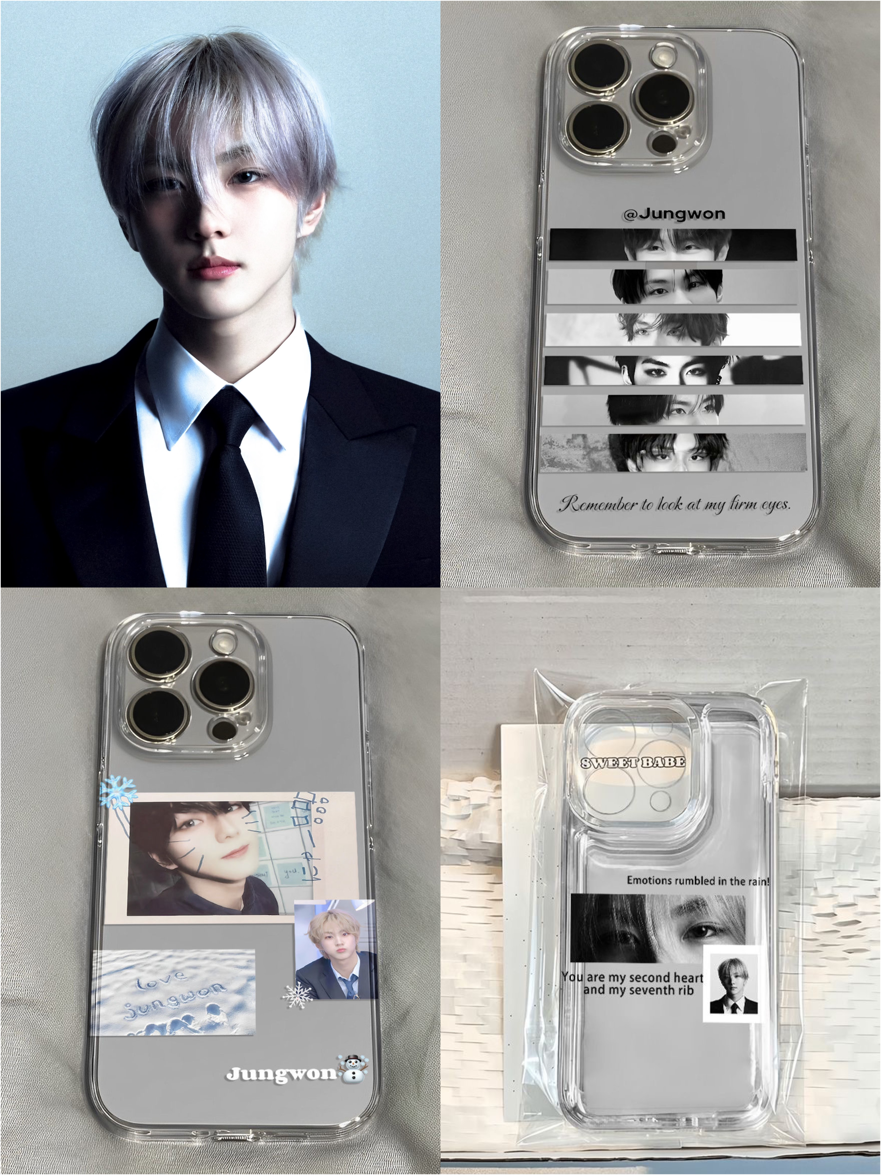 Enhypen JUNGWON 3 Pcs Set Phone Case for All Phones