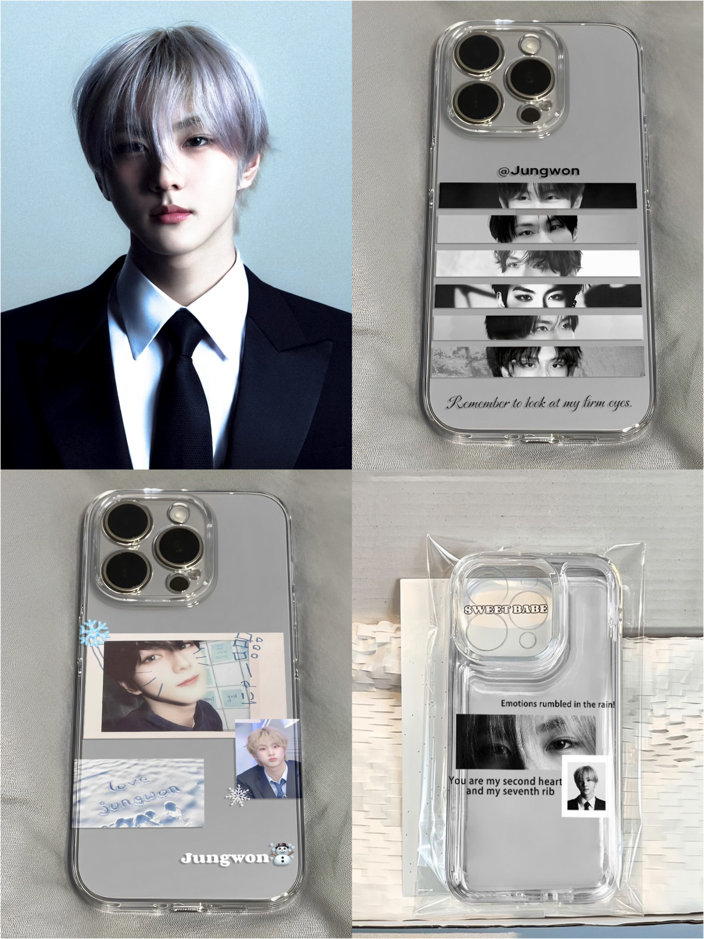 Enhypen JUNGWON 3 Pcs Set Phone Case for All Phones