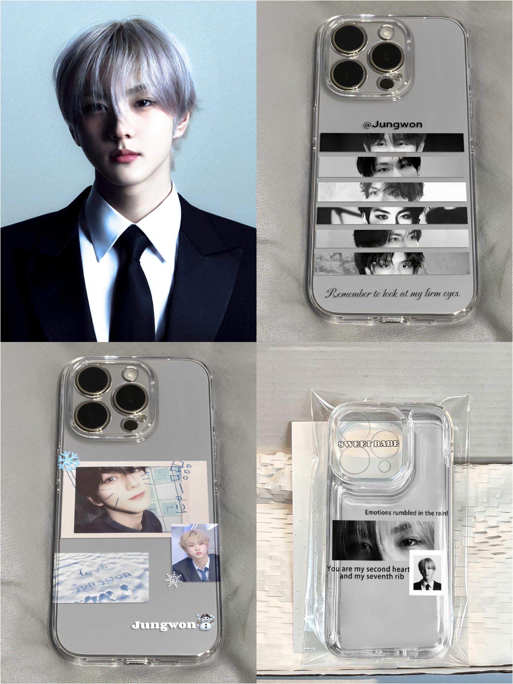Enhypen JUNGWON 3 Pcs Set Phone Case for All Phones