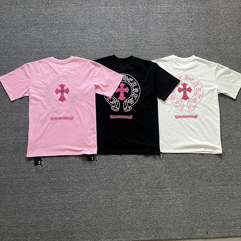 CH Style Chrome Hearts inspired Cross Horseshoe Sanskrit Embroidery T-Shirt 