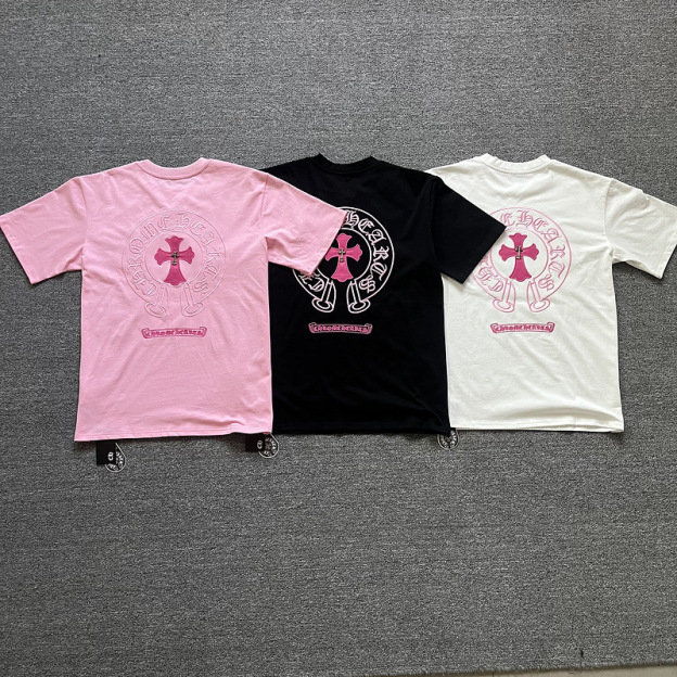 CH Style Chrome Hearts inspired Cross Horseshoe Sanskrit Embroidery T-Shirt 