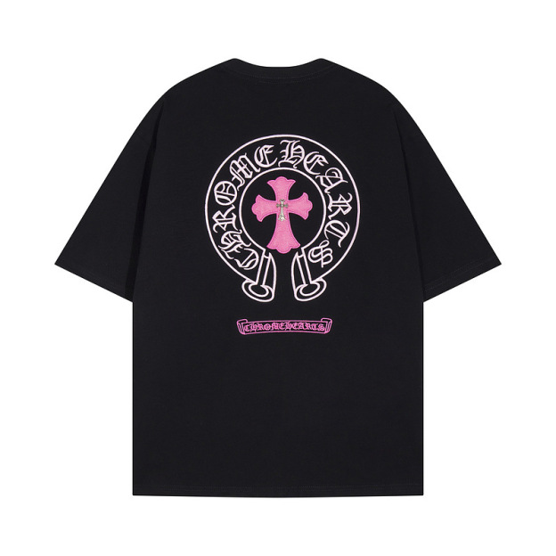 CH Style Chrome Hearts inspired Cross Horseshoe Sanskrit Embroidery T-Shirt 