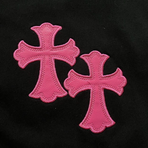 CH Style Chrome Hearts inspired Cross Horseshoe Sanskrit Embroidery T-Shirt 
