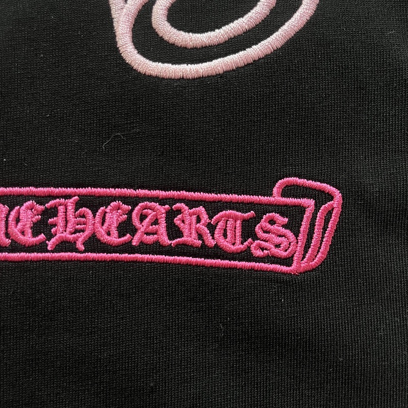 CH Style Chrome Hearts inspired Cross Horseshoe Sanskrit Embroidery T-Shirt 