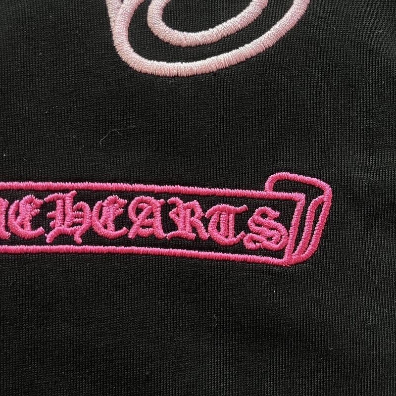 CH Style Chrome Hearts inspired Cross Horseshoe Sanskrit Embroidery T-Shirt 