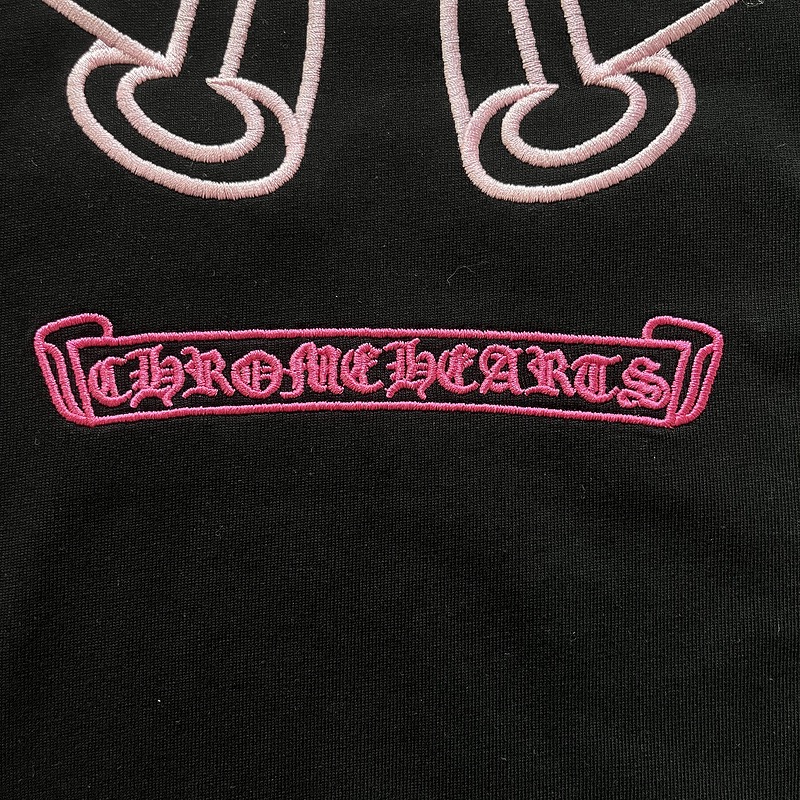 CH Style Chrome Hearts inspired Cross Horseshoe Sanskrit Embroidery T-Shirt 